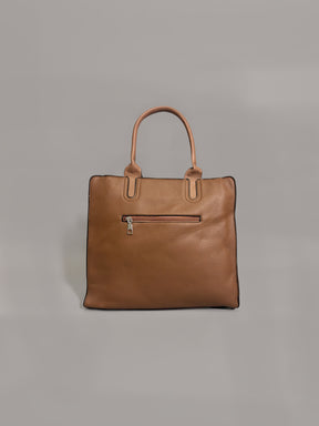 Latin Quarters Women Solid Brown Casual Tote Bag