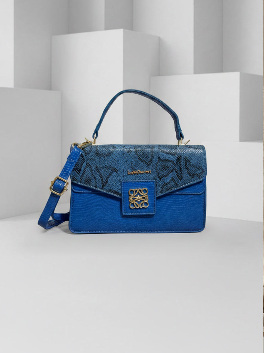 Latin Quarters Women Blue Printed Casual One Handle Sling Bag