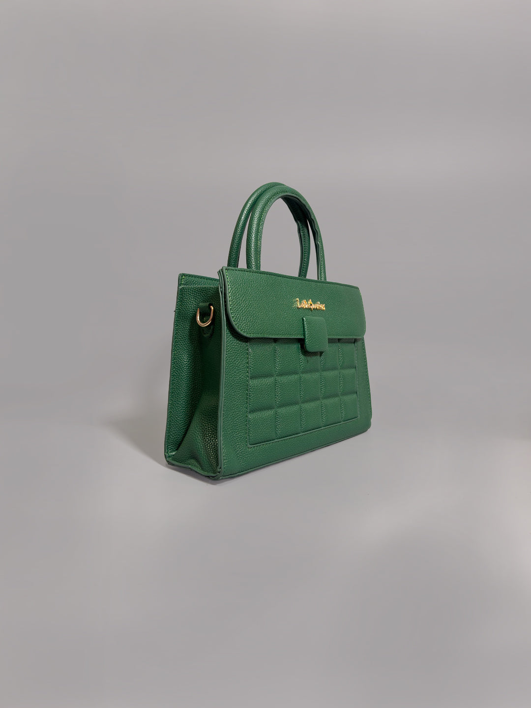 Latin Quarters Women Solid Green Casual Two handled Satchel