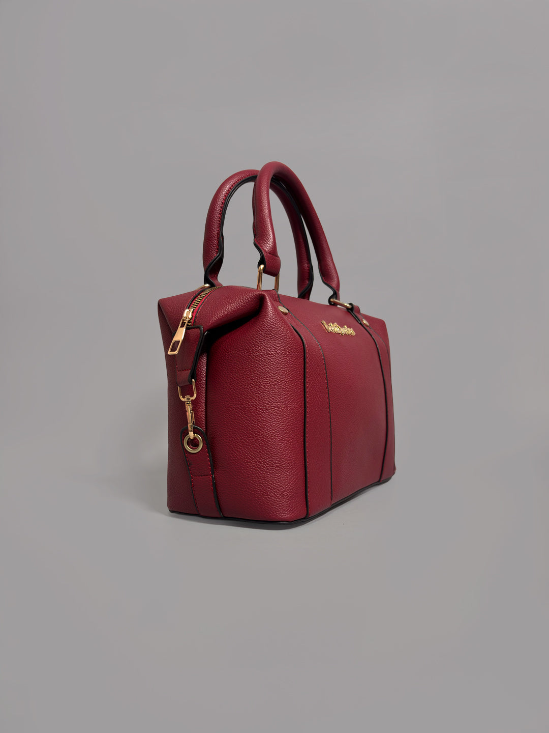Latin Quarters Women Red Solid Casual Two handled Hobo Bag