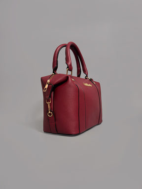 Latin Quarters Women Red Solid Casual Two handled Hobo Bag