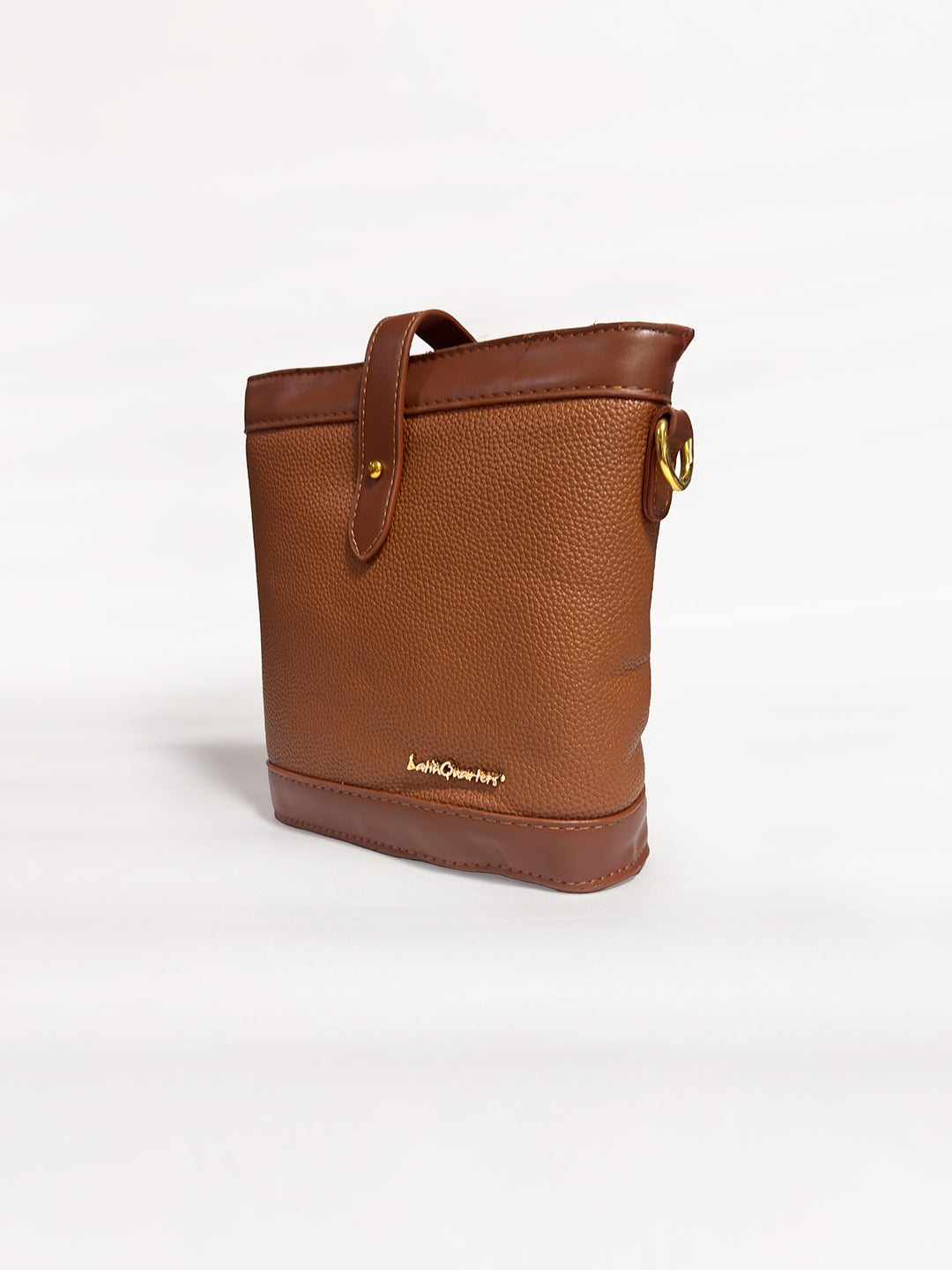 Latin Quarters Women’s Brown Textured Tan Bucket Bag