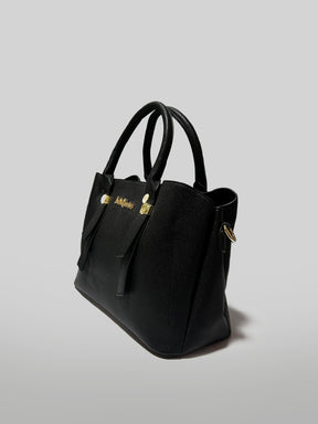 Latin Quarters Women Black Solid Handles Handheld Bag