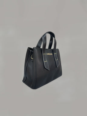 Latin Quarters Women Black Solid Casual Tote Bag
