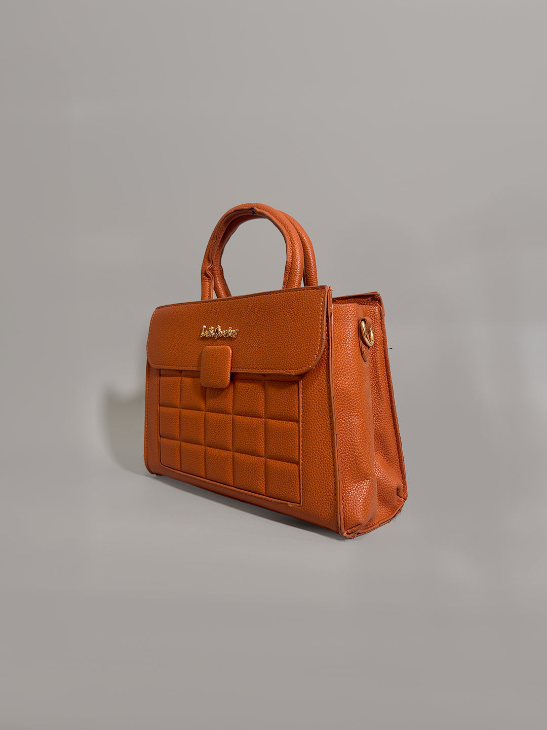 Latin Quarters Women Tan Solid Casual Handheld Bag