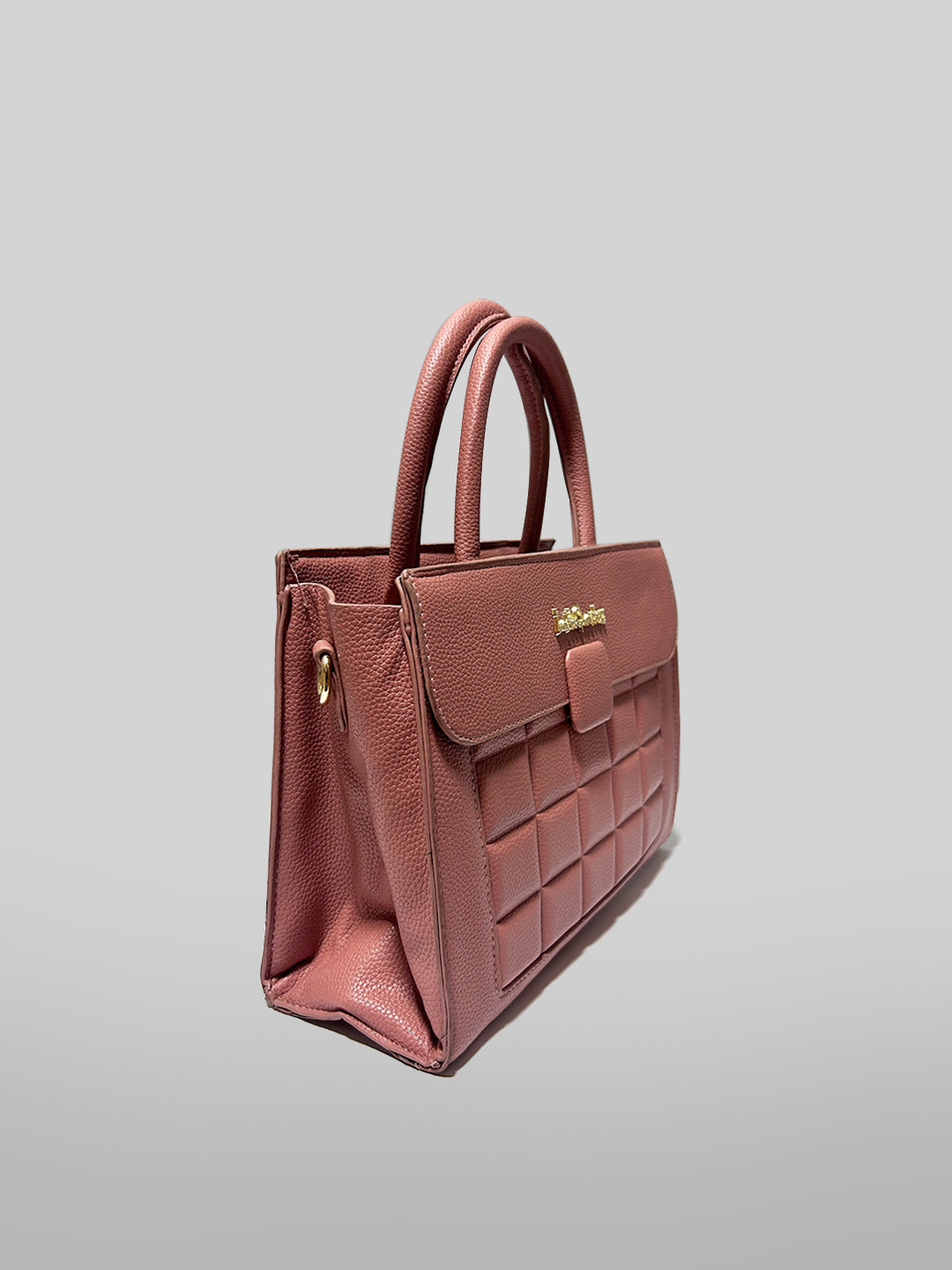 Latin Quarters Women Pink Solid Handles Satchel Bag