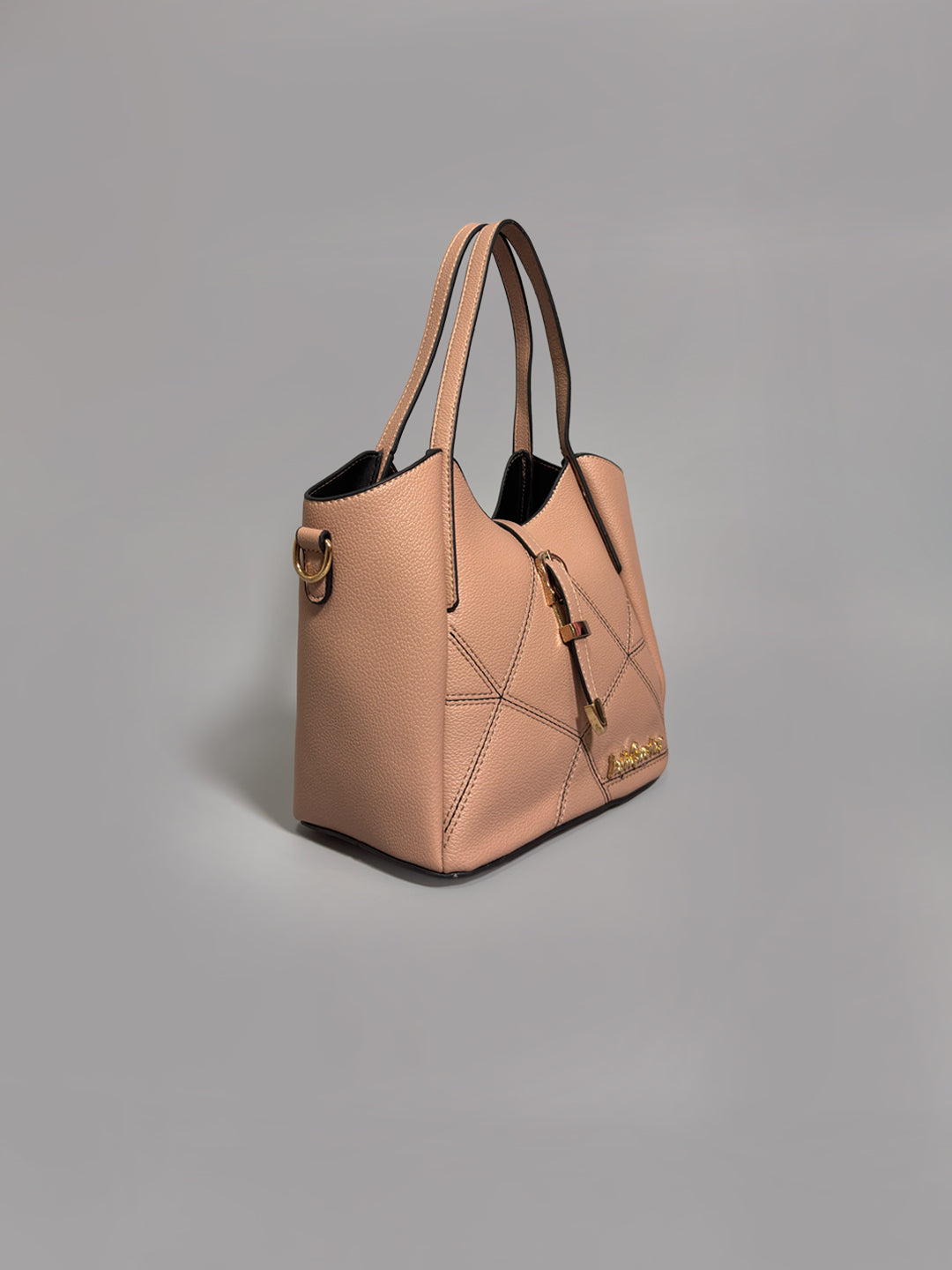 Latin Quarters Women Peach Textured Casual Two handled Handheld Bag