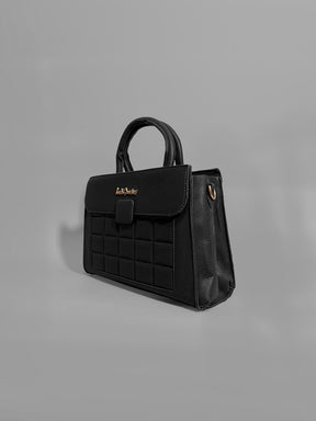Latin Quarters Women Black Solid Casual Handheld Bag