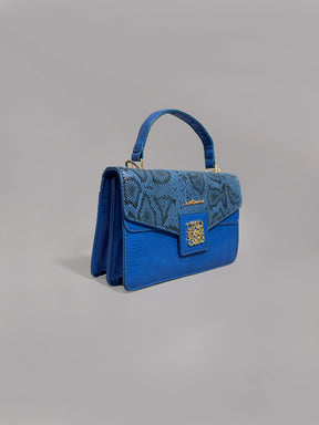 Latin Quarters Women Blue Printed Casual One Handle Sling Bag