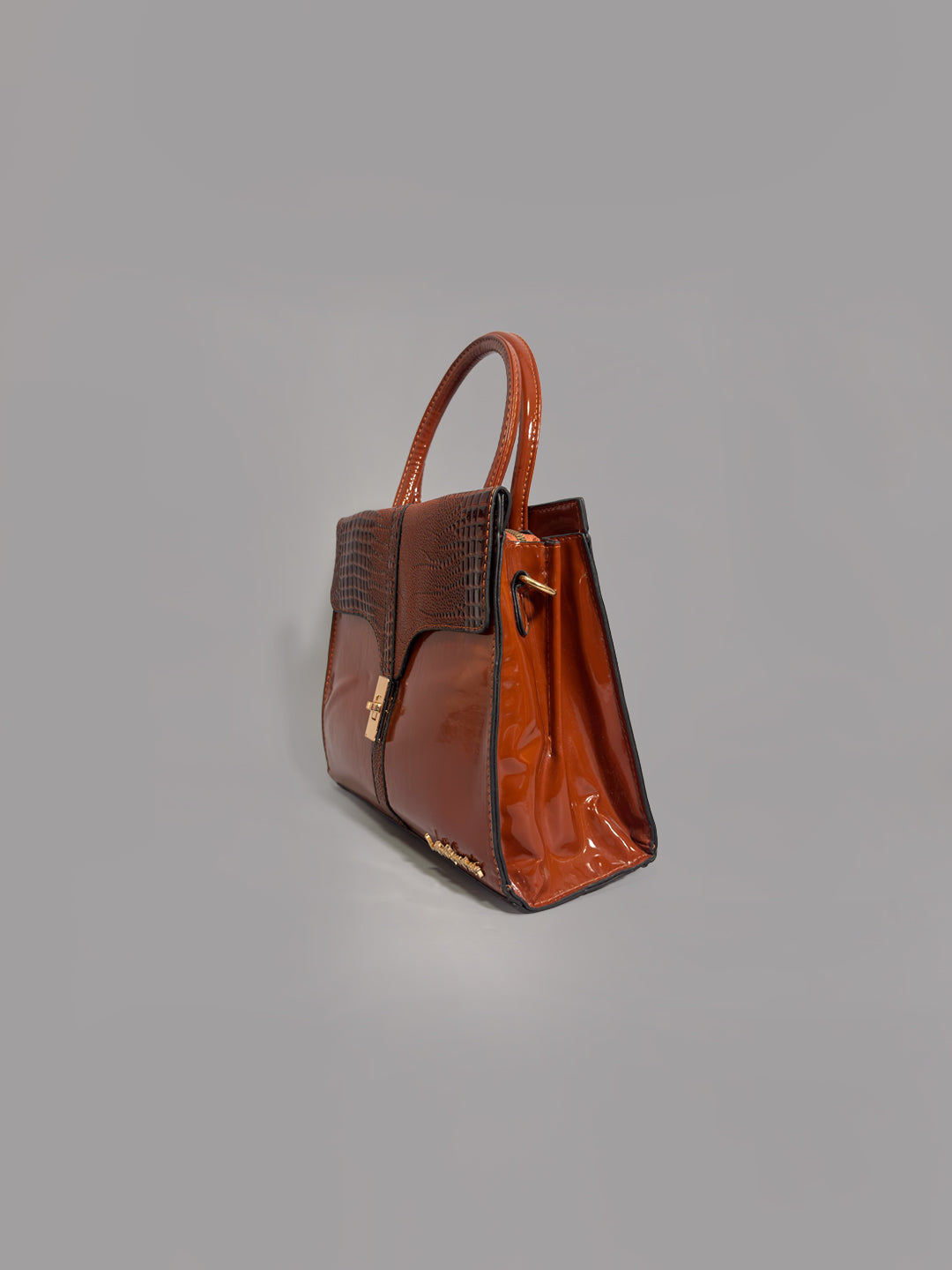 Latin Quarters Women Brown Solid Casual Two handled Satchel
