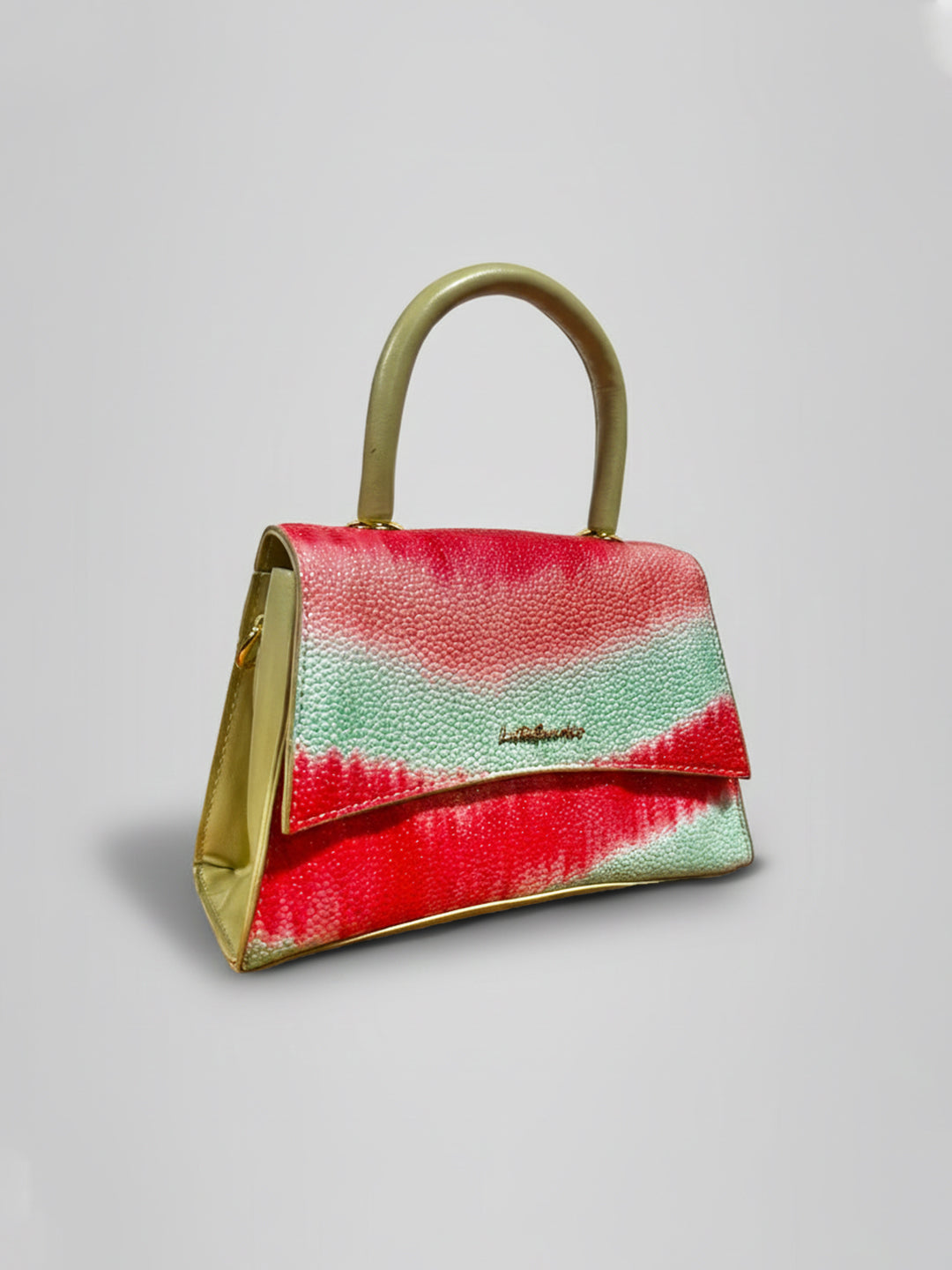 Latin Quarters Women's Multicolor Tie-Dye Print Satchel Bag with Top Handle