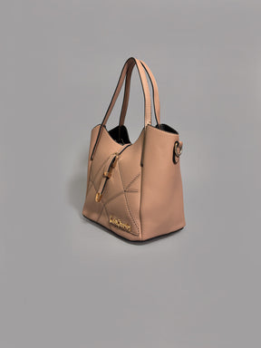 Latin Quarters Women Peach Textured Casual Two handled Handheld Bag