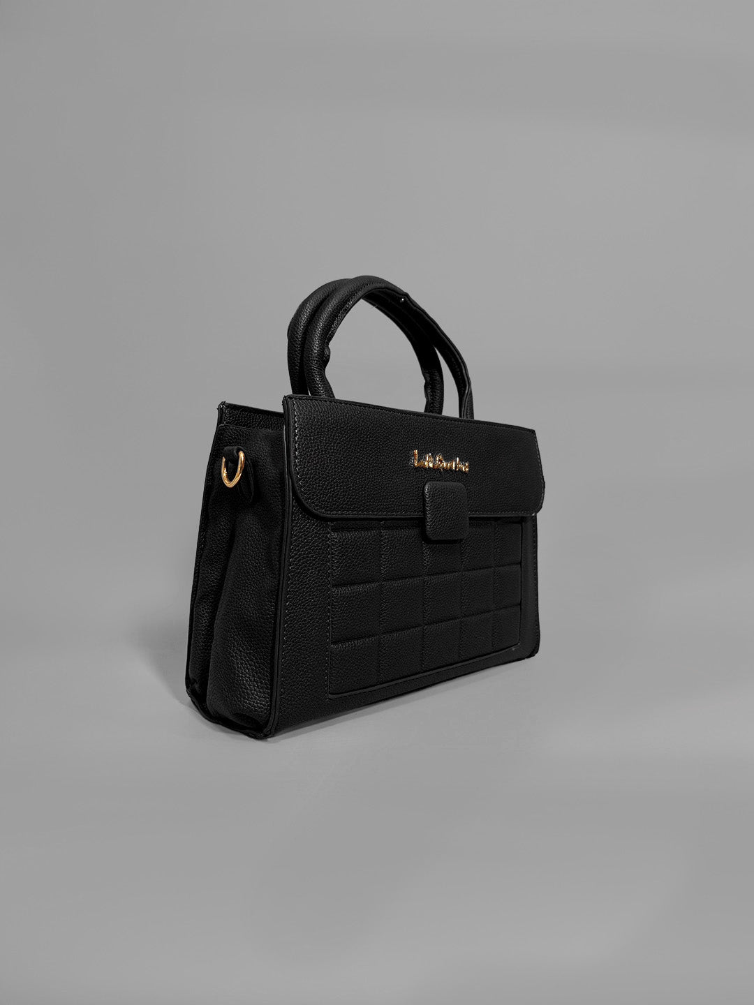 Latin Quarters Women Black Solid Casual Handheld Bag