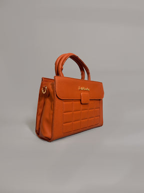 Latin Quarters Women Tan Solid Casual Handheld Bag