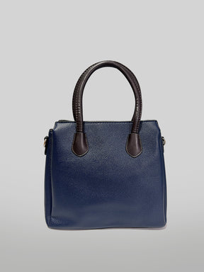 Latin Quarters Women Blue Solid Two Handles Satchel Bag