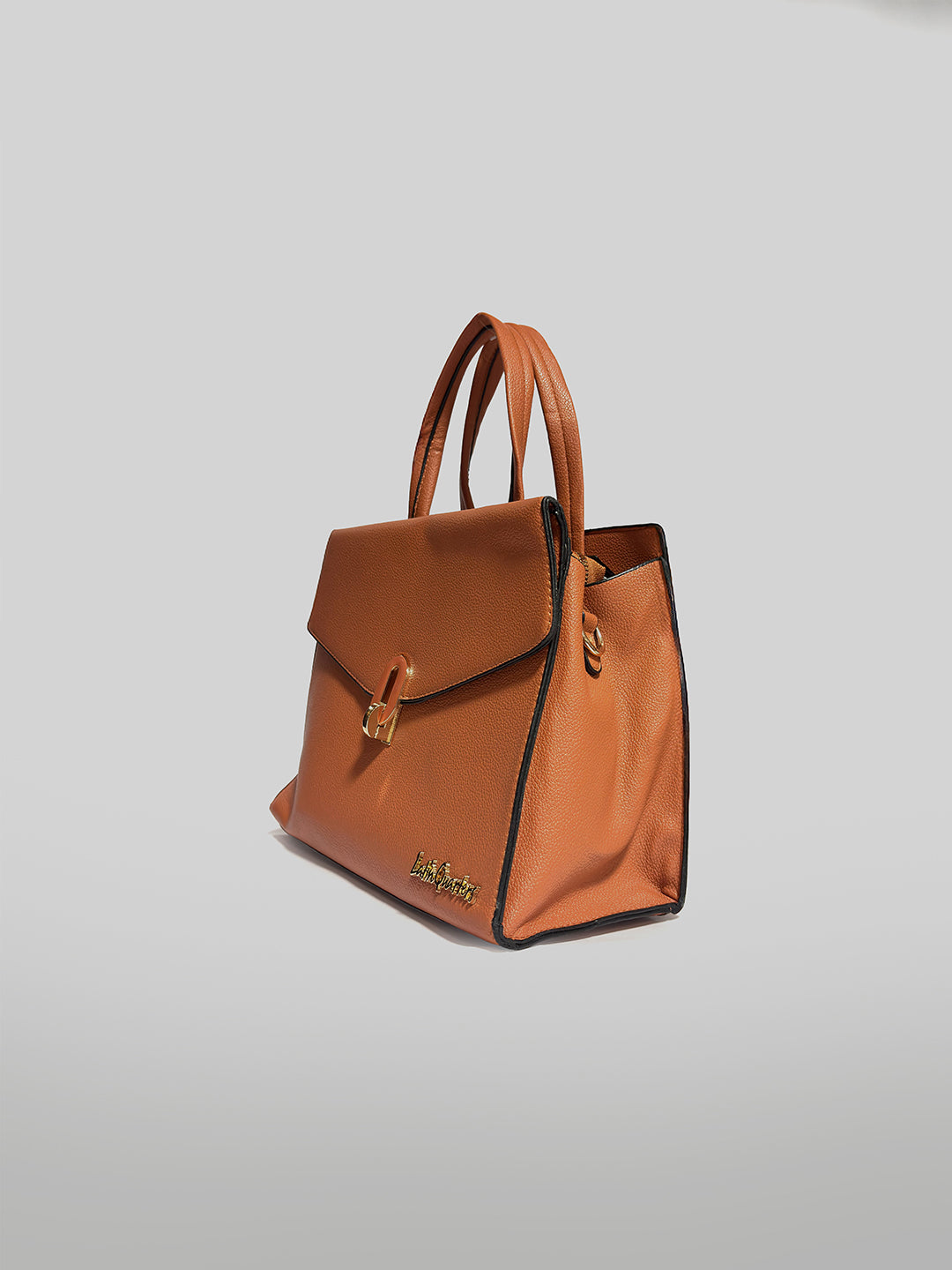 Latin Quarters Women Brown Solid Two Handles Satchel Bag