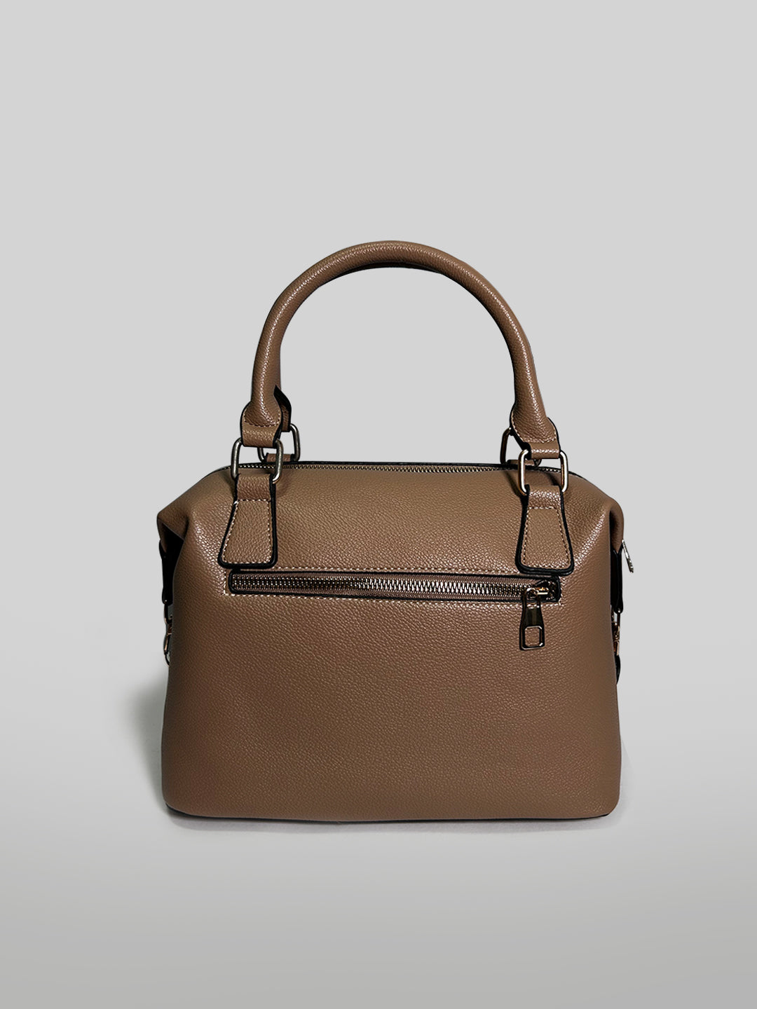 Latin Quarters Women Khaki Solid Two Handles Handheld Bag