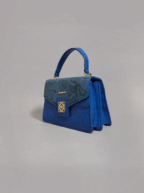 Latin Quarters Women Blue Printed Casual One Handle Sling Bag