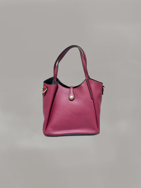 Latin Quarters Women Maroon Solid Casual Handheld Bag