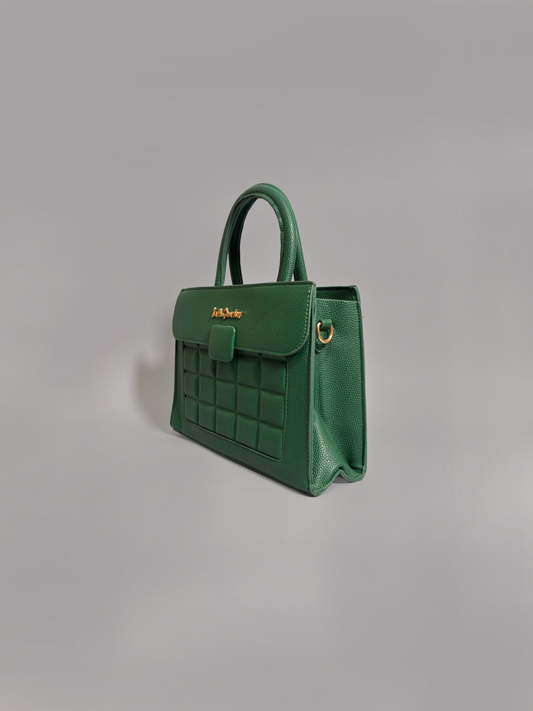 Latin Quarters Women Solid Green Casual Two handled Satchel