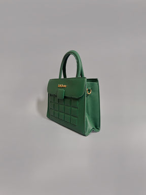 Latin Quarters Women Solid Green Casual Two handled Satchel