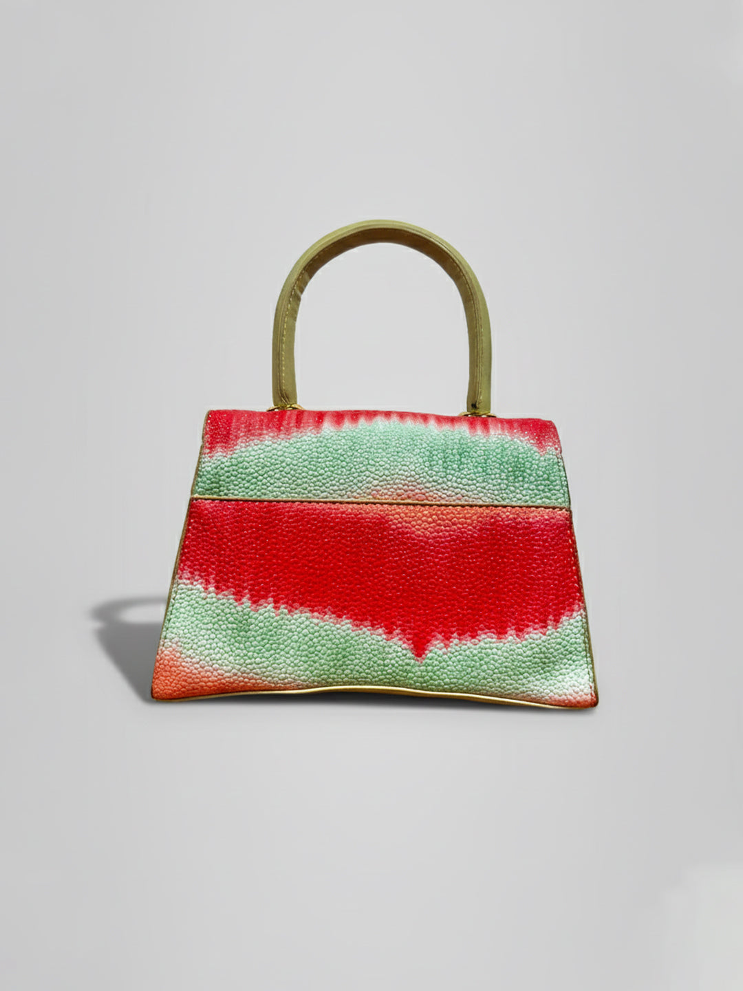 Latin Quarters Women's Multicolor Tie-Dye Print Satchel Bag with Top Handle