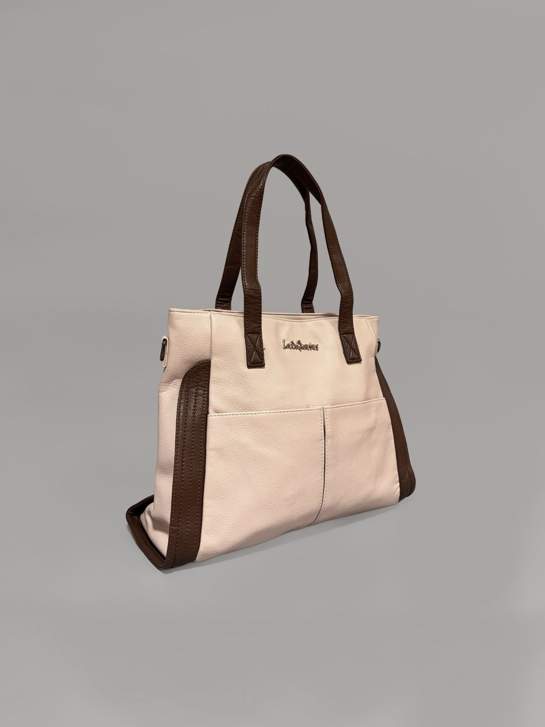 Latin Quarters Women Off White Solid Casual Tote Bag