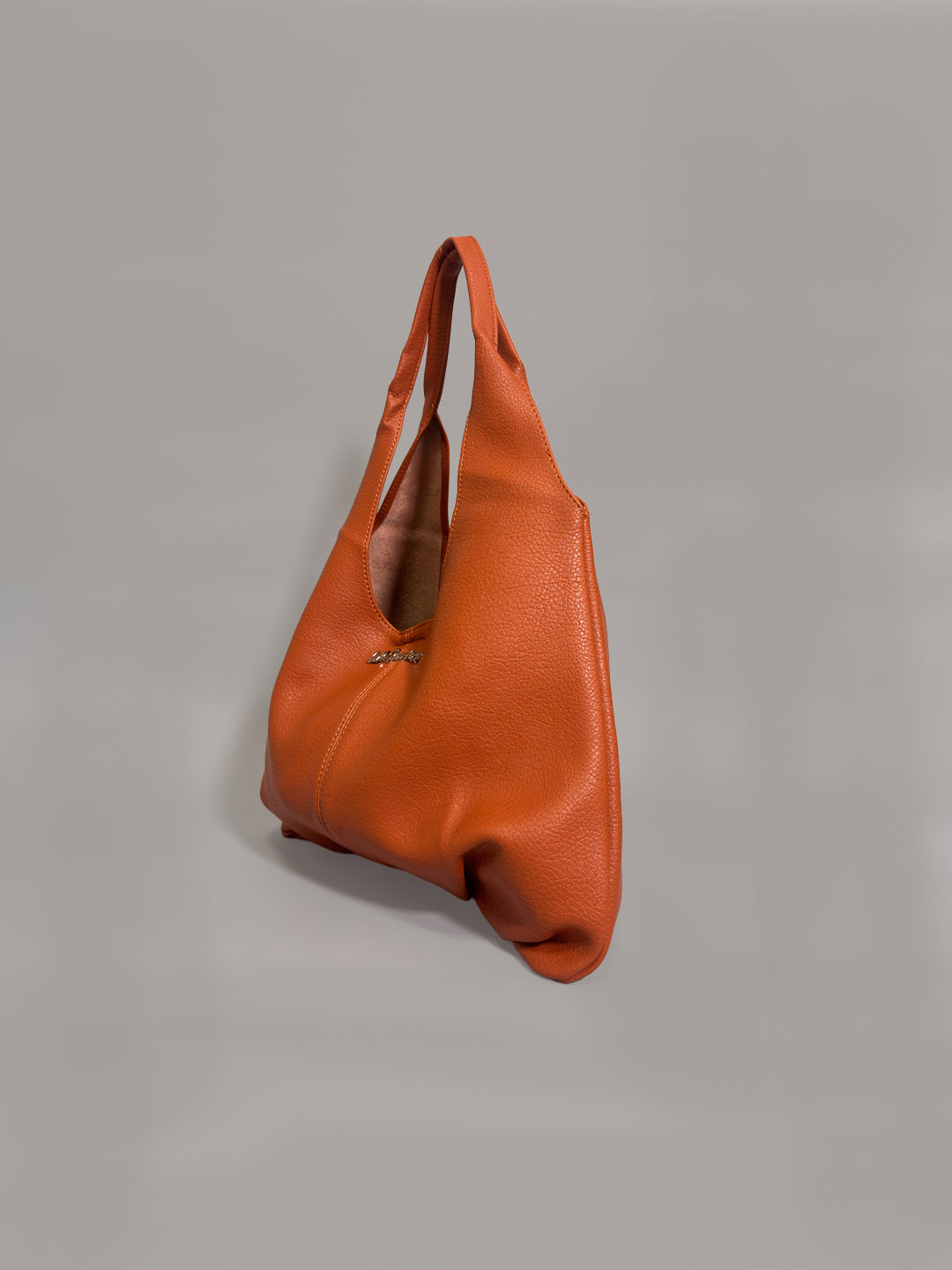 Latin Quarters Women Orange Solid Casual Hobo Bag