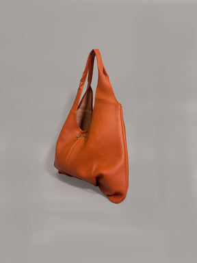 Latin Quarters Women Orange Solid Casual Hobo Bag