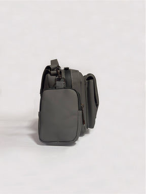 Latin Quarters Women’s Grey Crossbody Bag with Detachable Pouch
