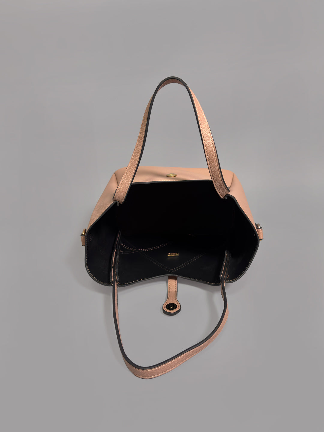 Latin Quarters Women Peach Textured Casual Two handled Handheld Bag