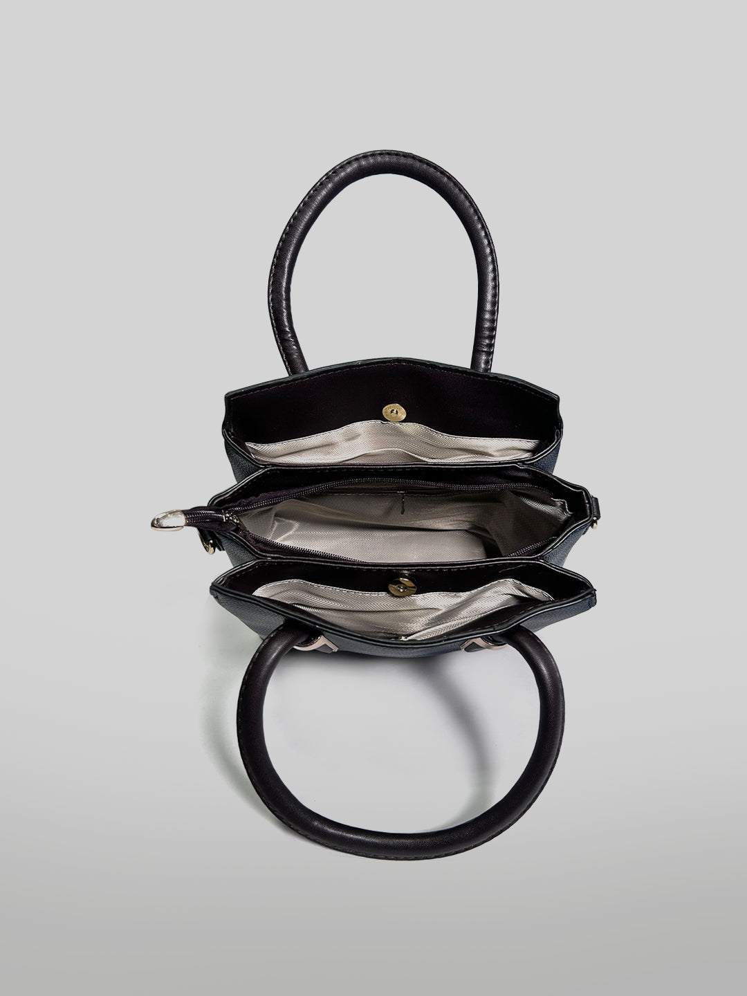 Latin Quarters Women Blue Solid Two Handles Satchel Bag