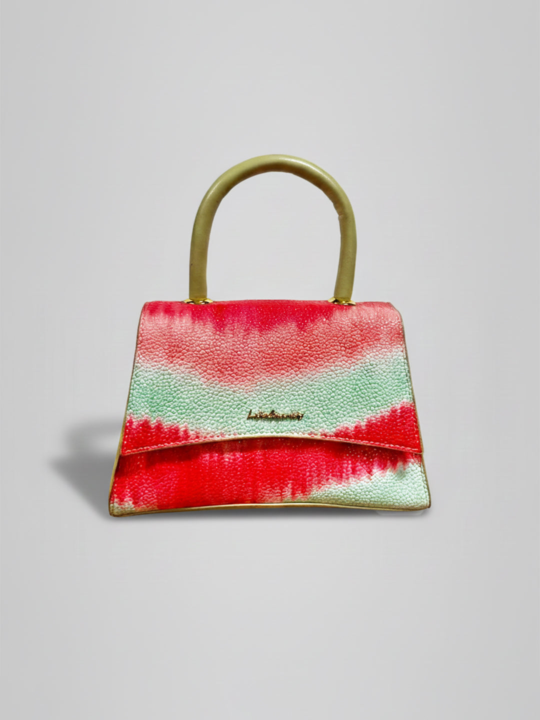 Latin Quarters Women's Multicolor Tie-Dye Print Satchel Bag with Top Handle