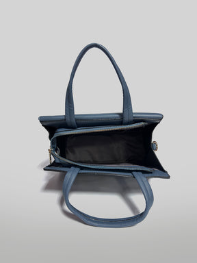 Latin Quarters Women Blue Solid Two Handles Satchel Bag