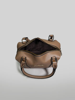 Latin Quarters Women Khaki Solid Two Handles Handheld Bag