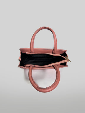 Latin Quarters Women Pink Solid Handles Satchel Bag