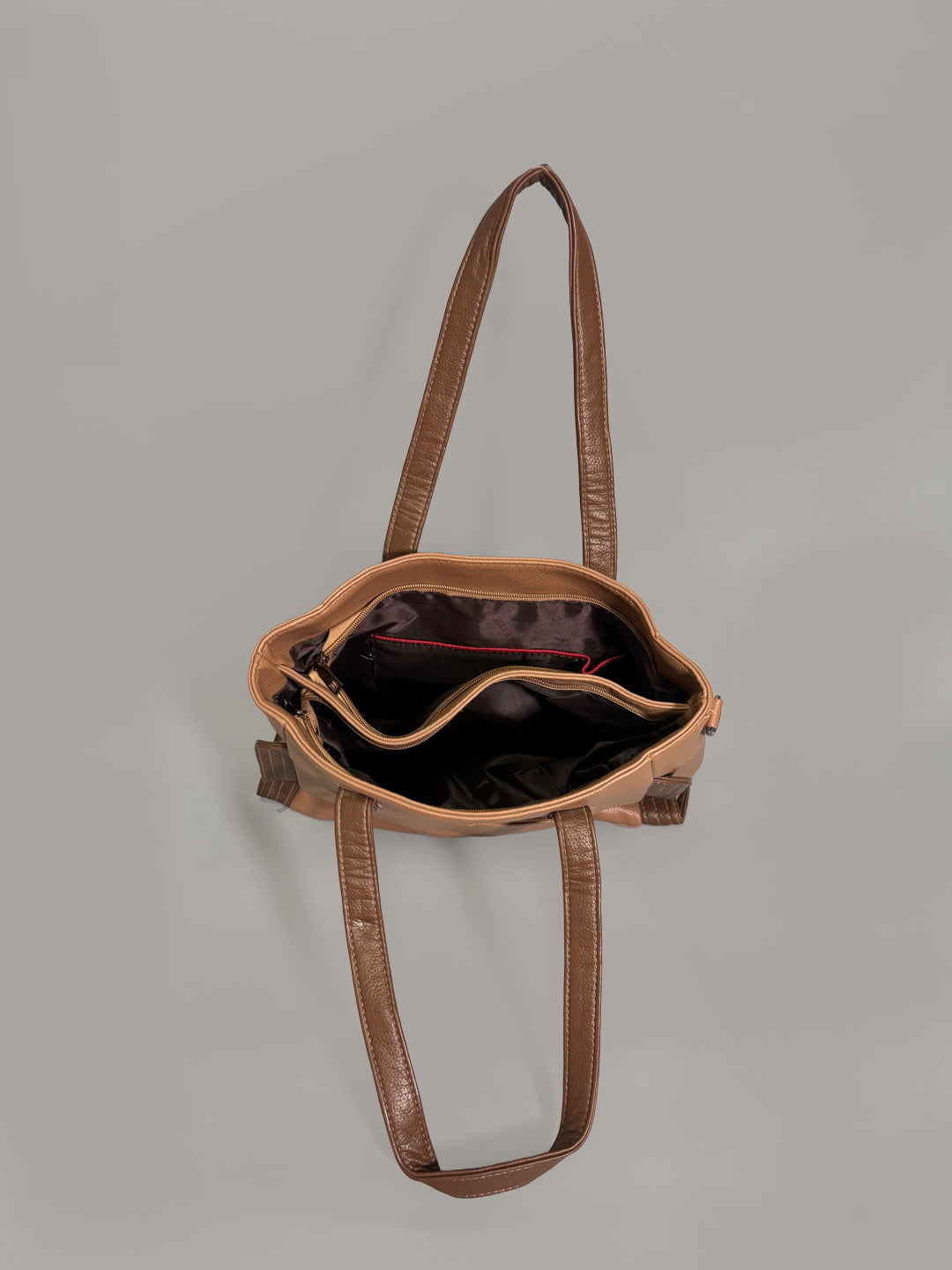 Latin Quarters Women Brown Solid Casual Tote Bag