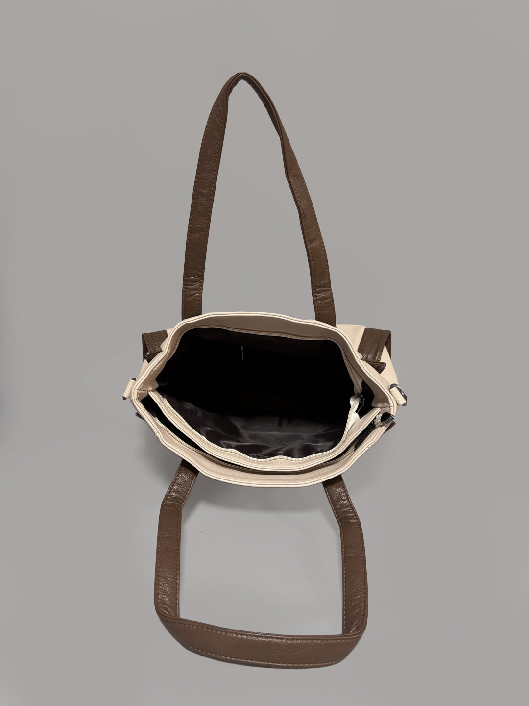 Latin Quarters Women Off White Solid Casual Tote Bag