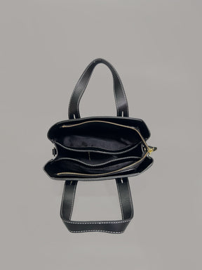 Latin Quarters Women Black Solid Casual Tote Bag