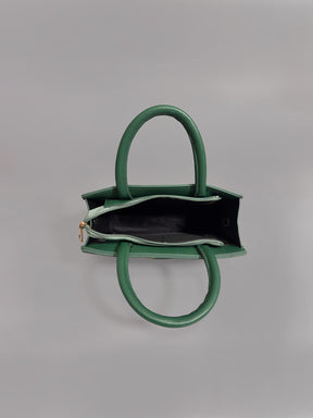 Latin Quarters Women Solid Green Casual Two handled Satchel