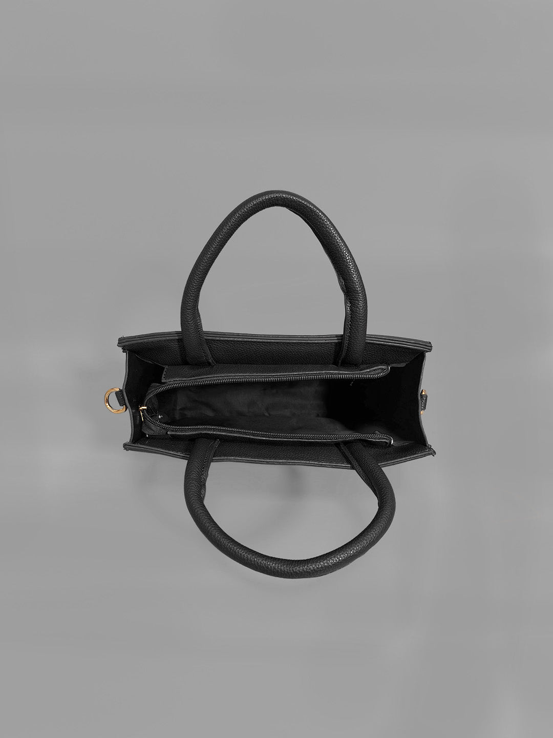 Latin Quarters Women Black Solid Casual Handheld Bag