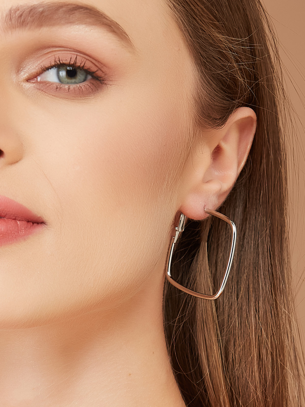 Silver Hoop Earrings for Women & Girls