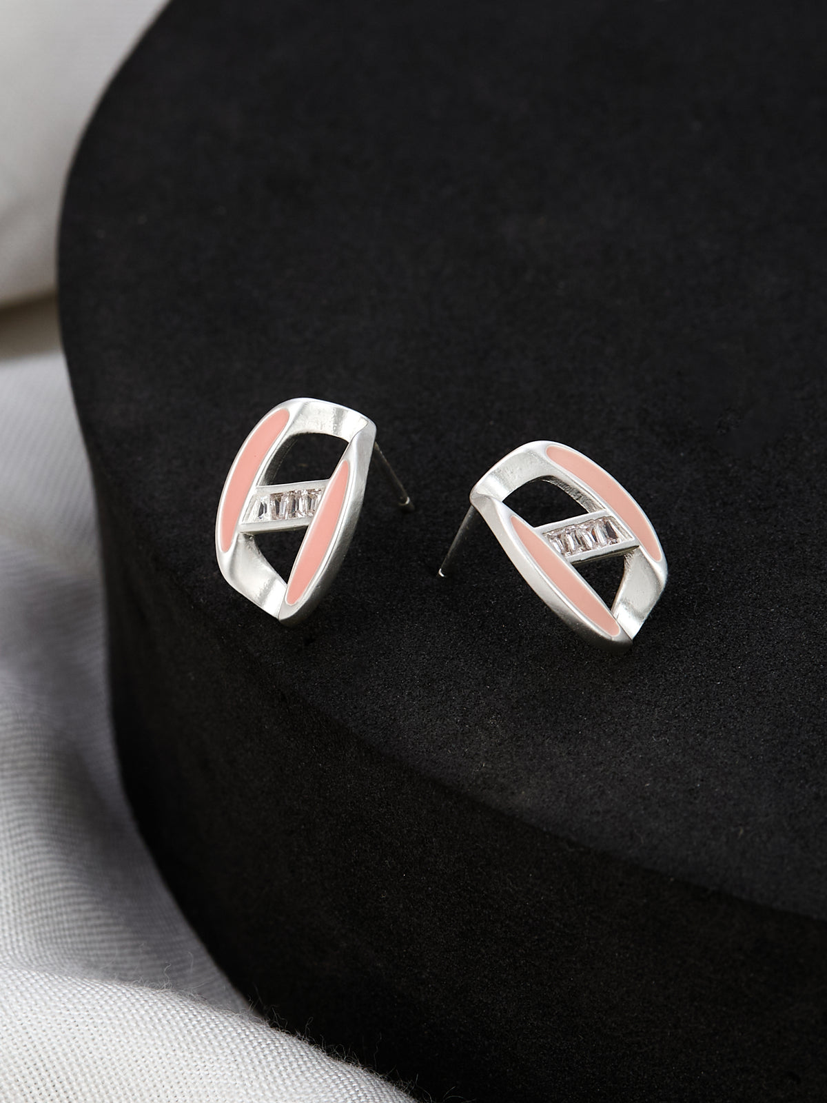 Silver Stylish Stud Earrings for women & girls