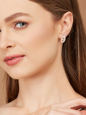 Silver Stylish Stud Earrings for women & girls