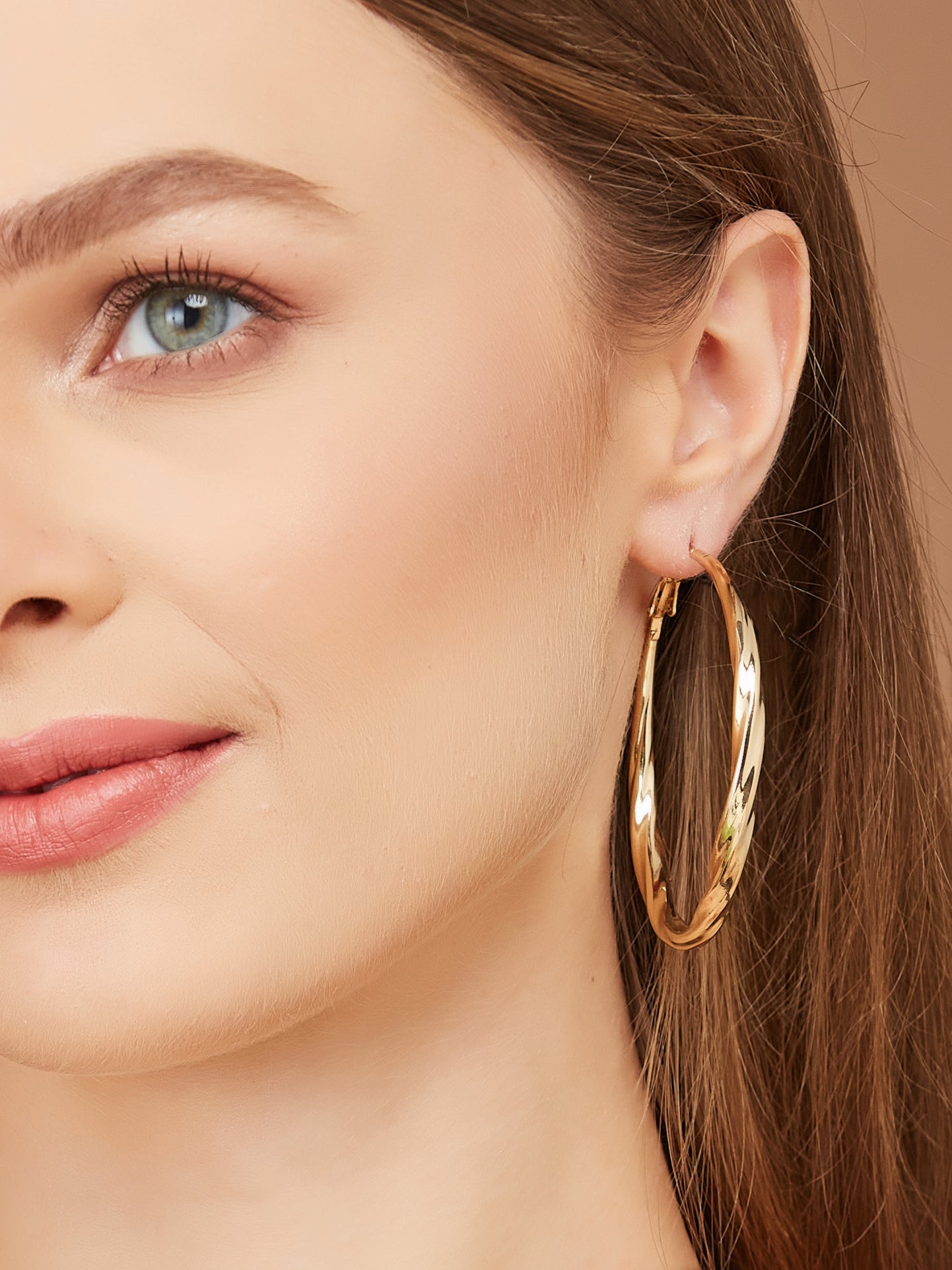 Stylish Gold Plated Hoop Earrings for women & girls