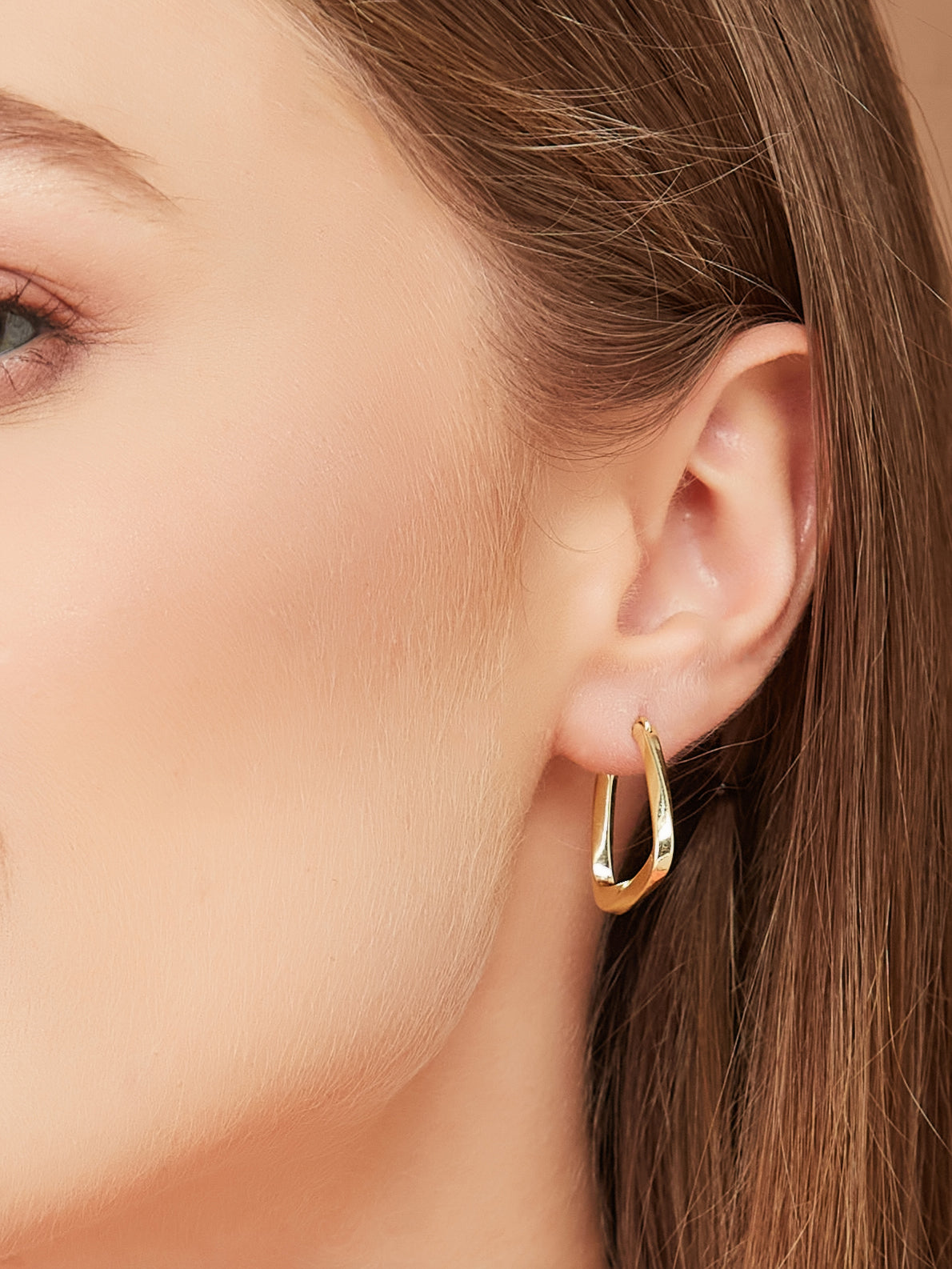 Gold Plated Hoop Earrings for women & girls