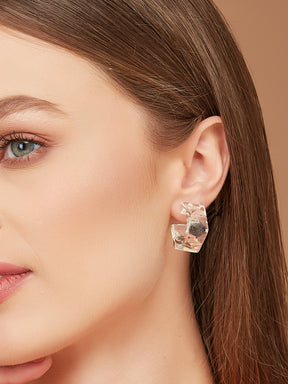 Silver Plated Hoop Earrings for women & girls