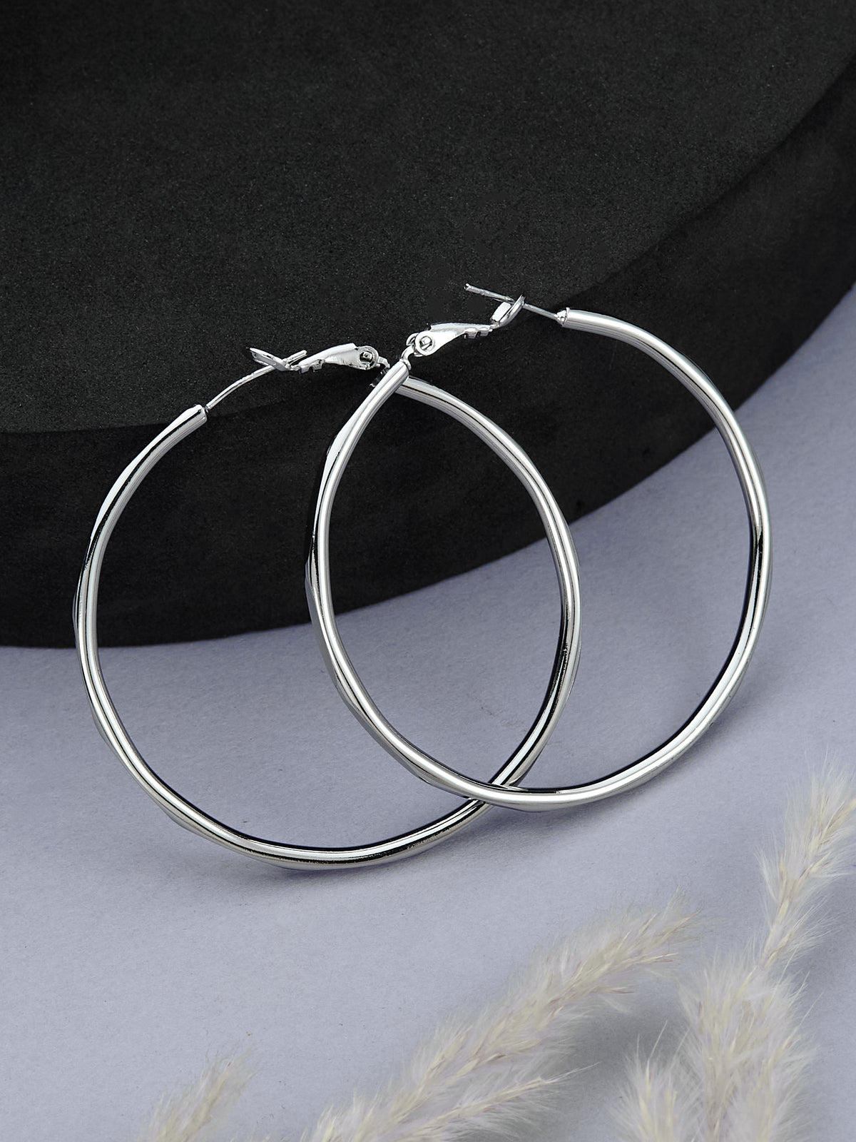 Silver Plated Hoop Earring for women & girls