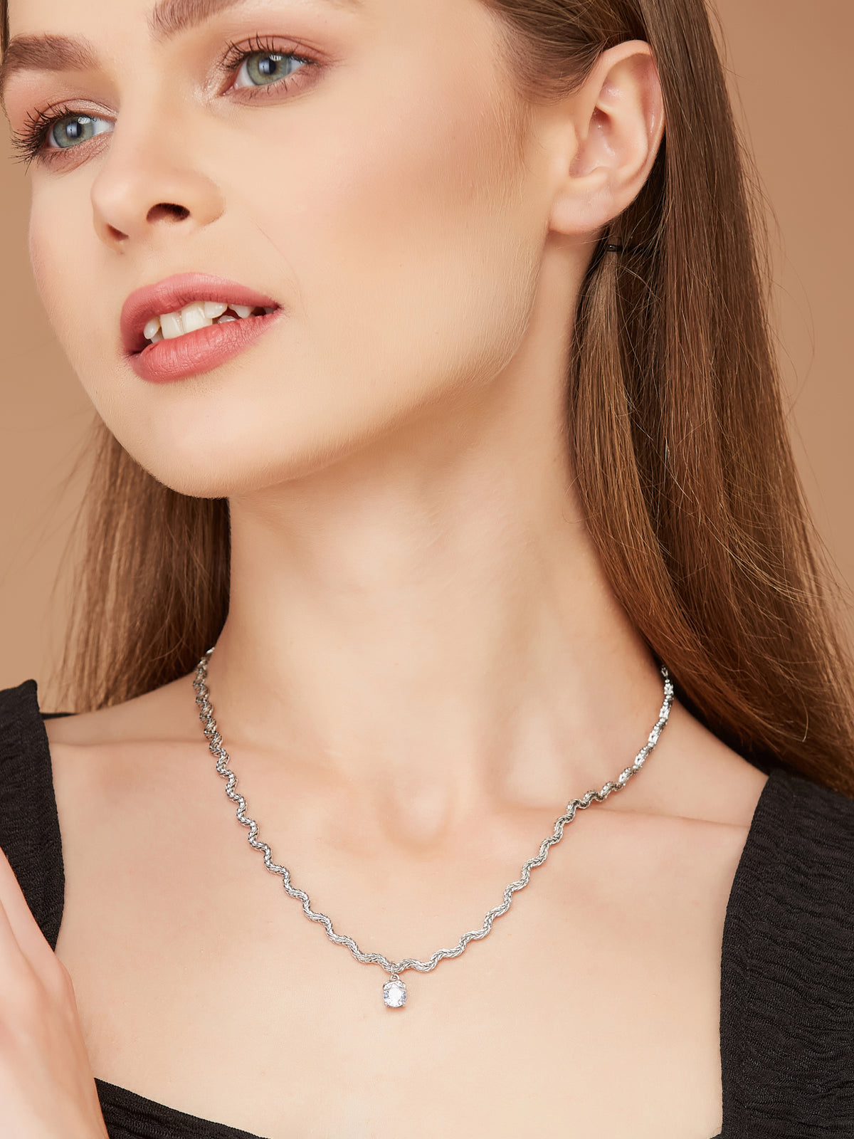 Lightweight Silver Plated Necklace for women & girls