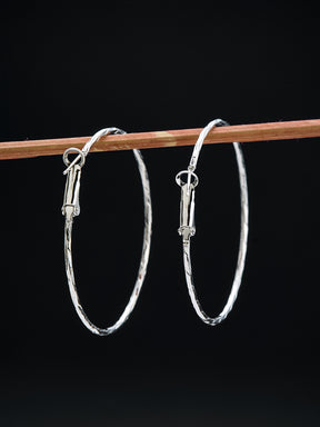 Silver Hoop Earring for Women & Girls